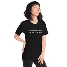Load image into Gallery viewer, I Know What Your Home Is Worth Tee
